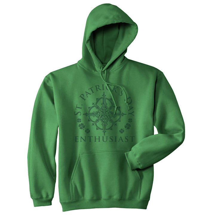 St Patricks Day Enthusiast Hoodie Funny St Patricks Day Parade St Patty Celtic Graphic Sweatshirt Image 4