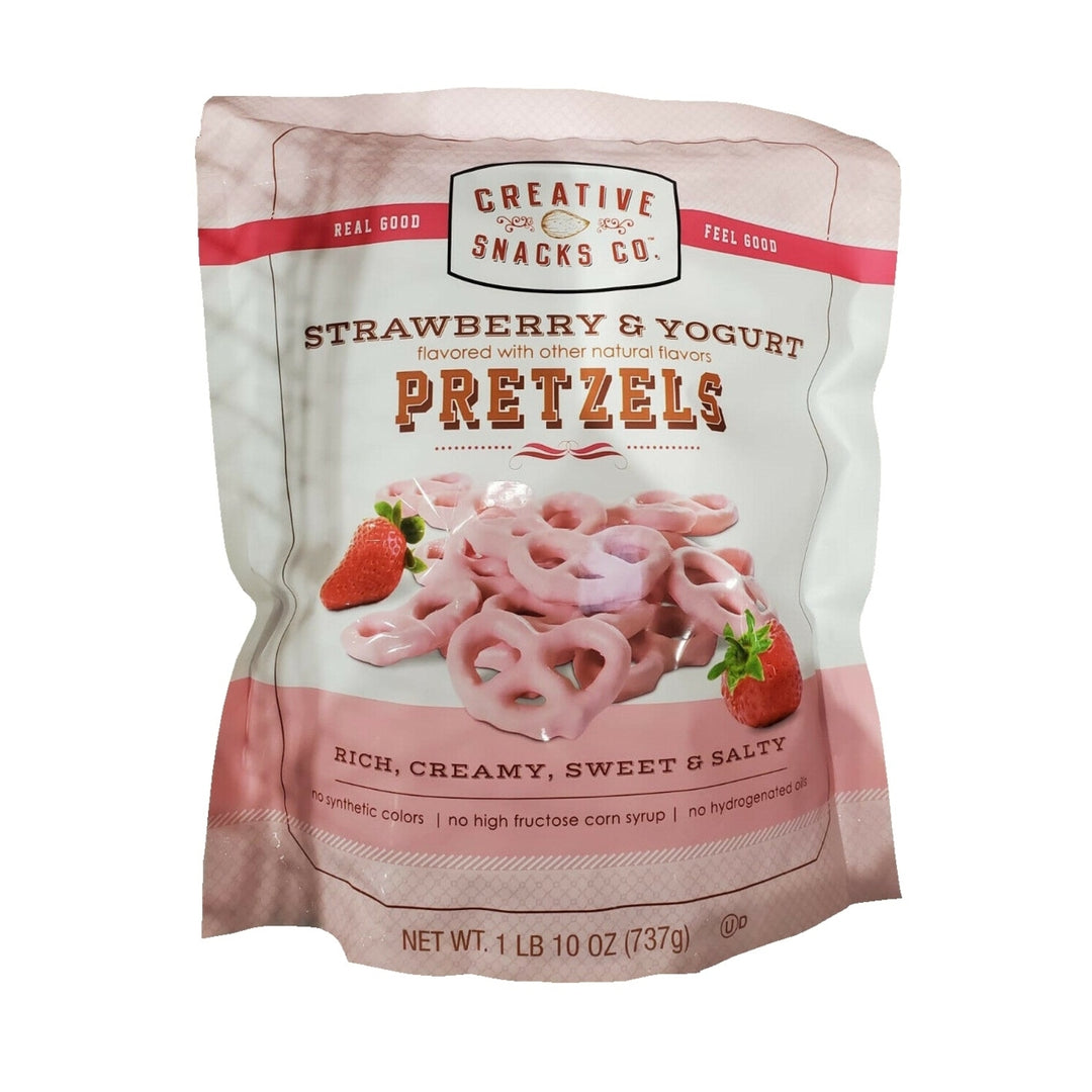 Creative Snacks Co Strawberry and Yogurt Pretzels26 Ounce Image 1