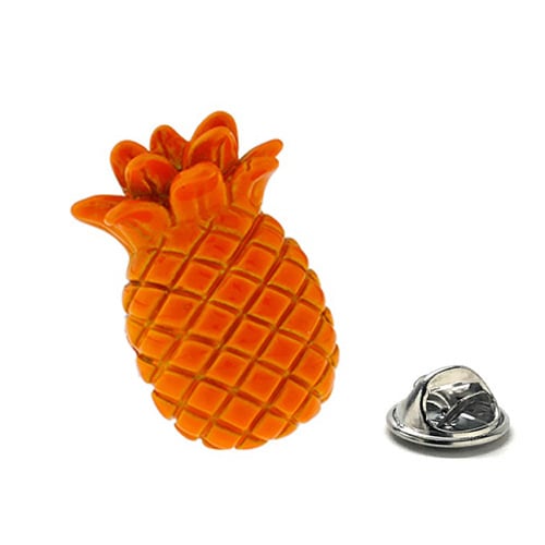 Pineapple Pin Psych Lapel Pin Enamel Pin Pineapple Lanyard Pin Fruit Tie Tack Pine Apple Pineapple Jewelry Image 1