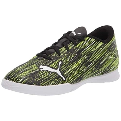 PUMA Unisex-Child Ultra 4.2 It Jr Soccer Shoe BLACK-WHITE-YELLOW ALERT Image 1