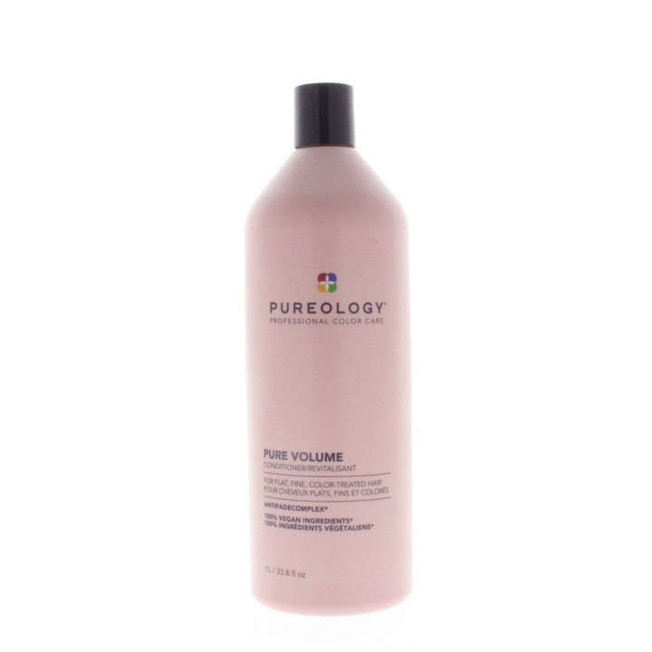 Pureology Pure Volume Conditioner 1 Liter Color-Treated Hair Wheat Protein Eucalyptus Image 1