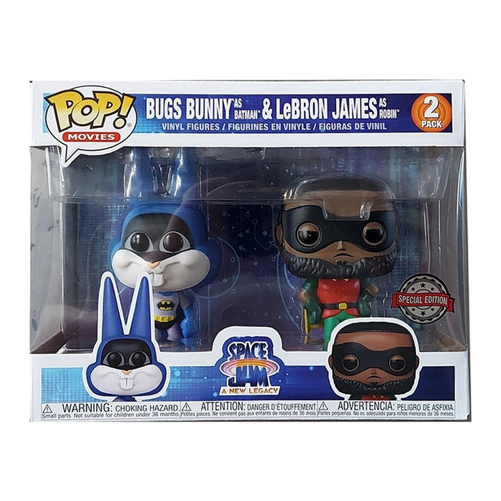 Funko Pop Batman Bugs Bunny Robin Lebron James Space Jam 2 Legacy Figure Set Image 2