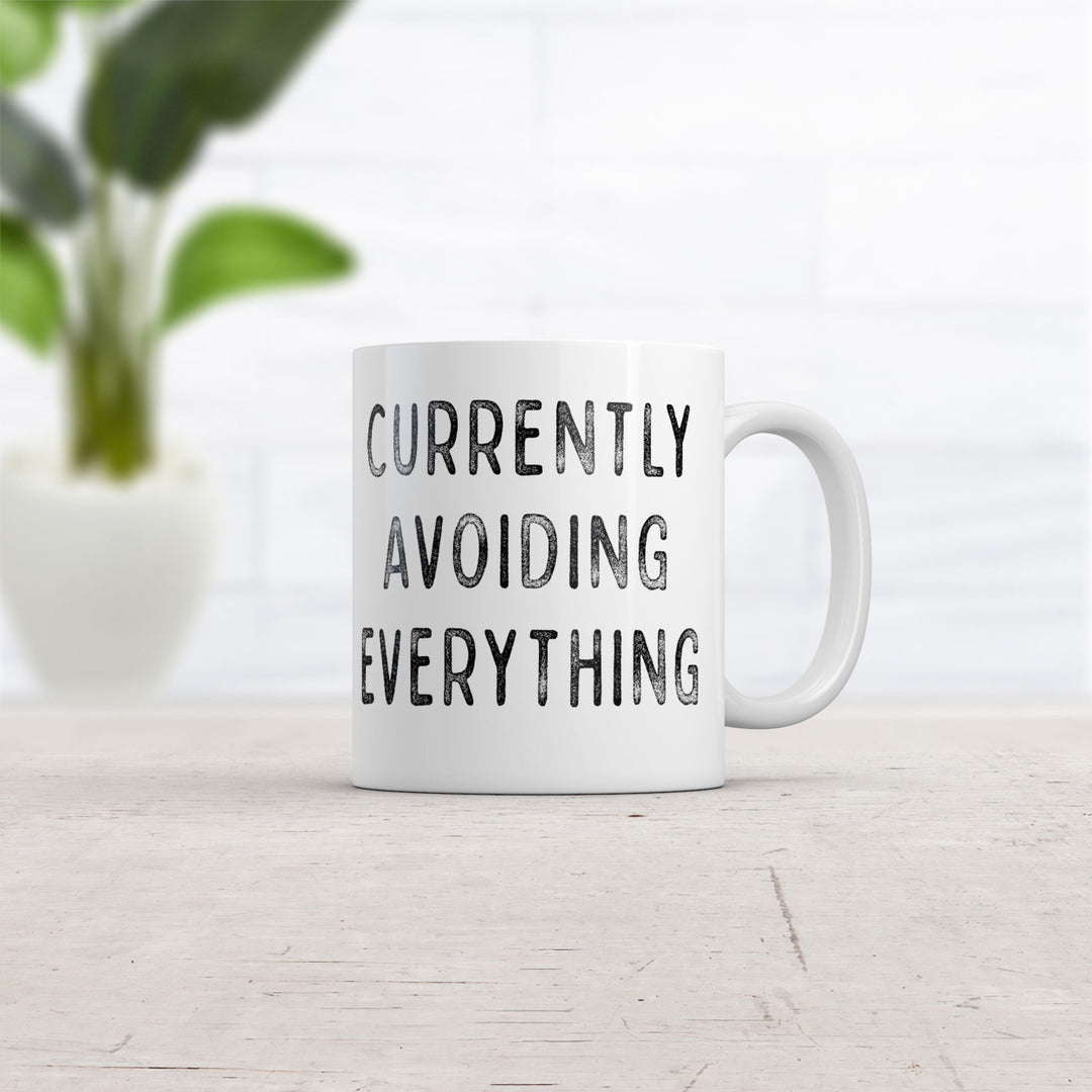 Currently Avoiding Everything Coffee Mug Funny Adulting Ceramic Cup-11oz Image 2