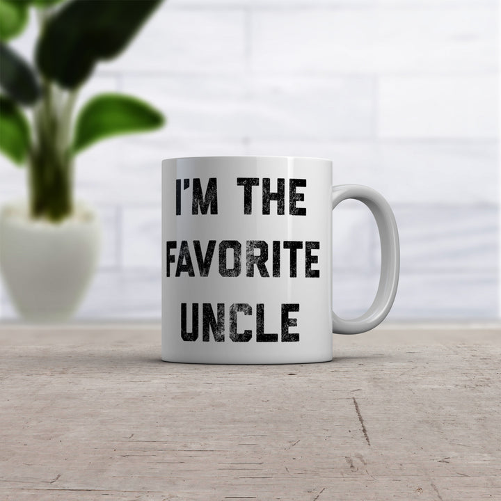 Im The Favorite Uncle Coffee Mug Funny Family Brother Ceramic Cup-11oz Image 2