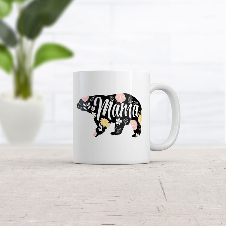 Mama Bear Floral Mug Cute Mothers Day Coffee Cup - 11oz Image 2