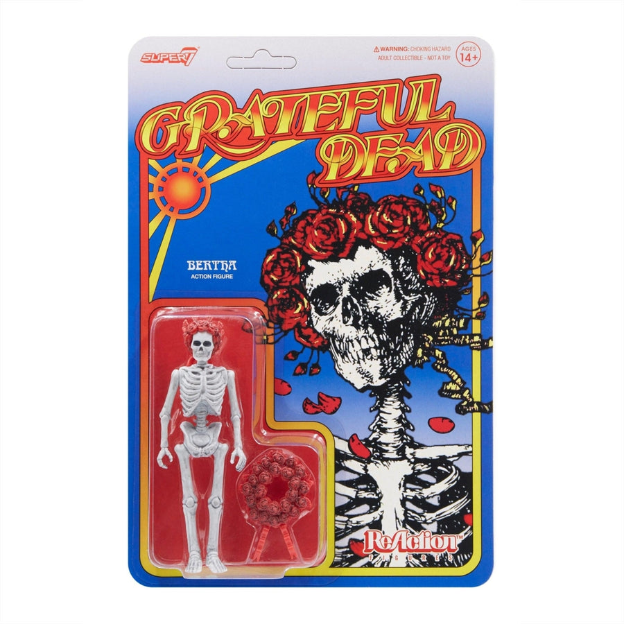 Grateful Dead Bertha Skull and Roses 50th Anniversary Album Figure Super7 Image 1