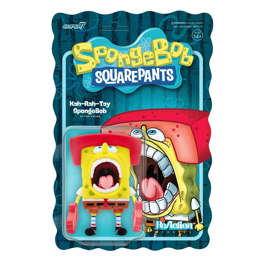 Super7 SpongeBob SquarePants Kah-Rah-Tay Karate Hands Oversized Helmet Figure Image 1