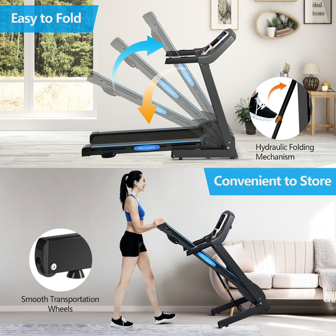 2.25HP Foldable Electric Treadmill Running Machine Exercise Home Image 7