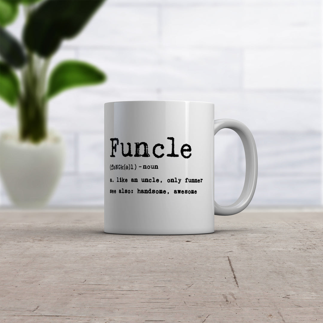 Funcle Definition Mug Funny Graphic Uncle Family Novelty Coffee Cup-11oz Image 2