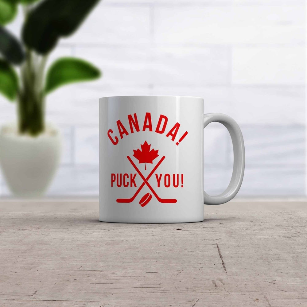 Canada Puck You Mug Funny Hockey Pride Coffee Cup - 11oz Image 2