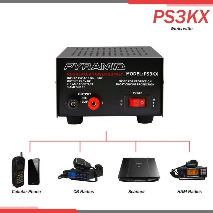 Pyramid 2.5 Amp Power Supply Image 3