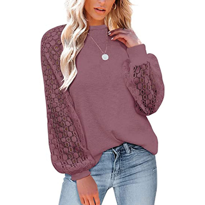 Round Neck Loosen Casual Tops Image 1