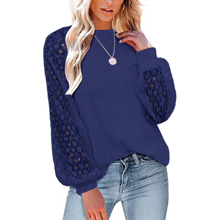 Round Neck Loosen Casual Tops Image 9