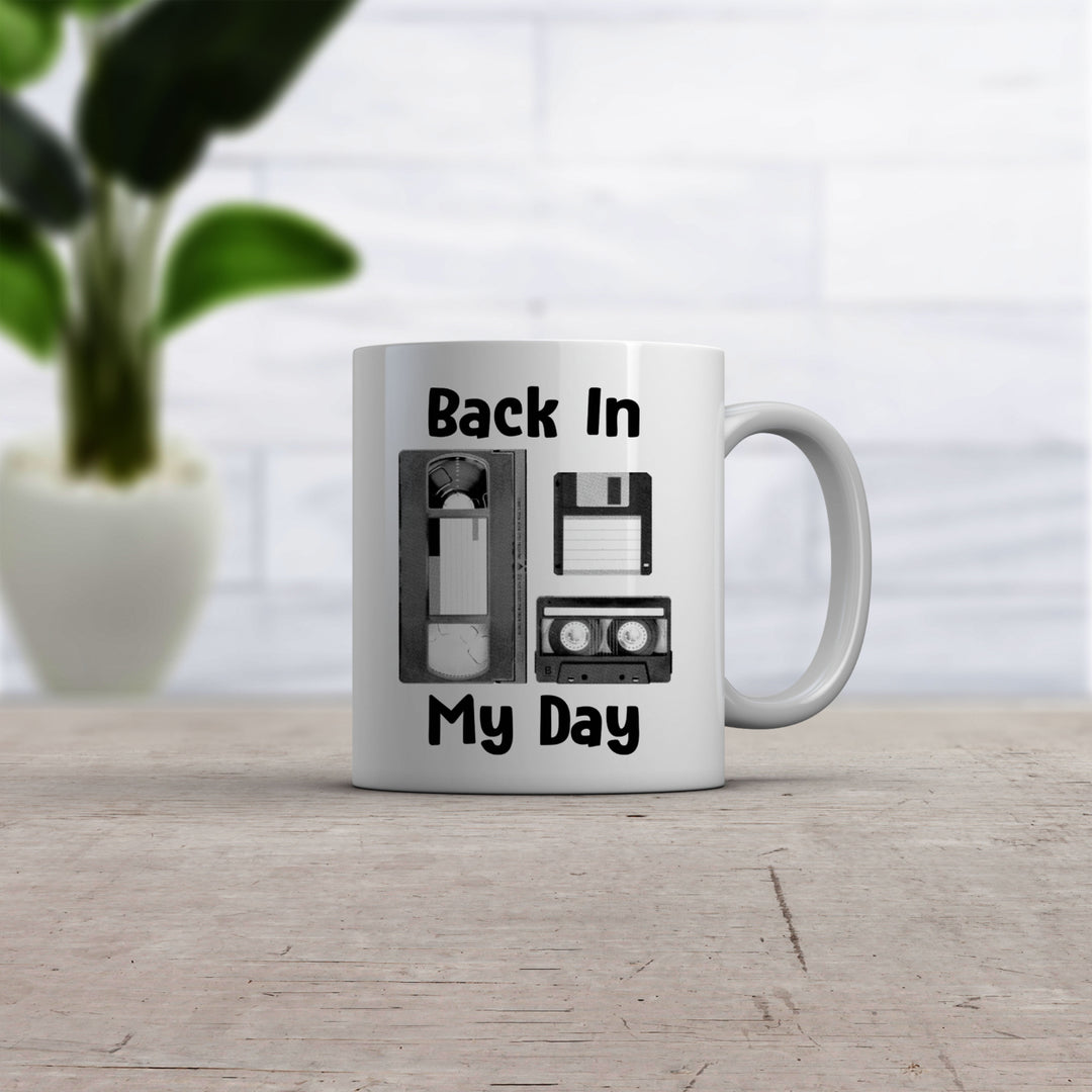 Back In My Day Coffee Mug Funny Nerdy 80s Technology Ceramic Cup-11oz Image 2