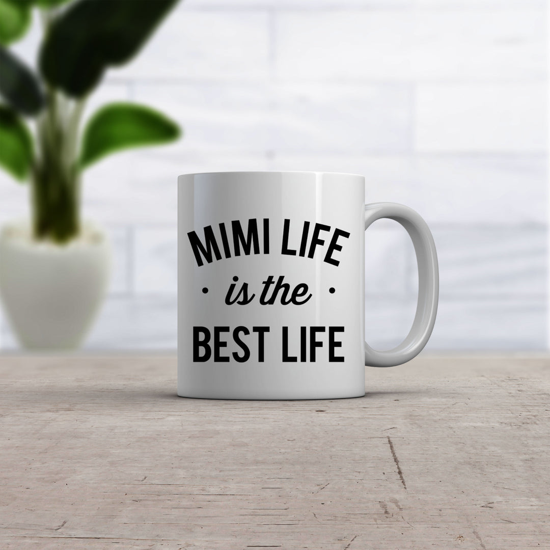 Mimi Life Is The Best Life Mug Cute Best Grandma Coffee Cup-11oz Image 2