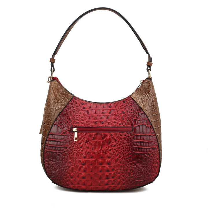 Nayra Shoulder Bag Multi-Functional Embossed Hobo Handbag by Mia K. Image 10