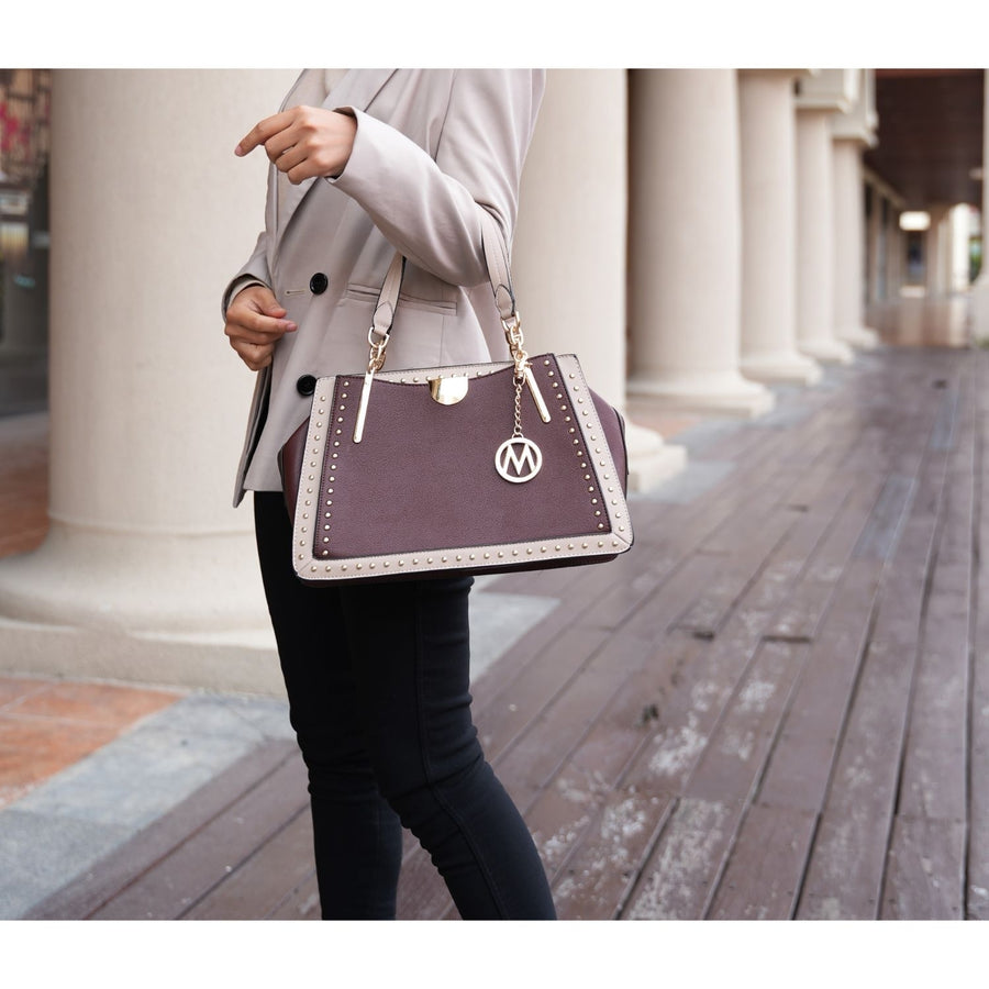 Aubrey Satchel Handbag by Mia k. Image 1