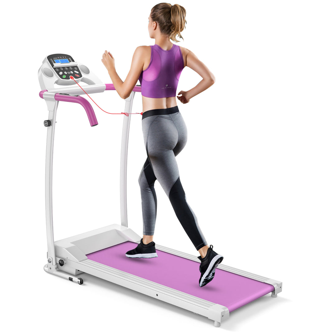 800W Folding Treadmill Electric /Support Motorized Power Running Fitness Machine Image 1