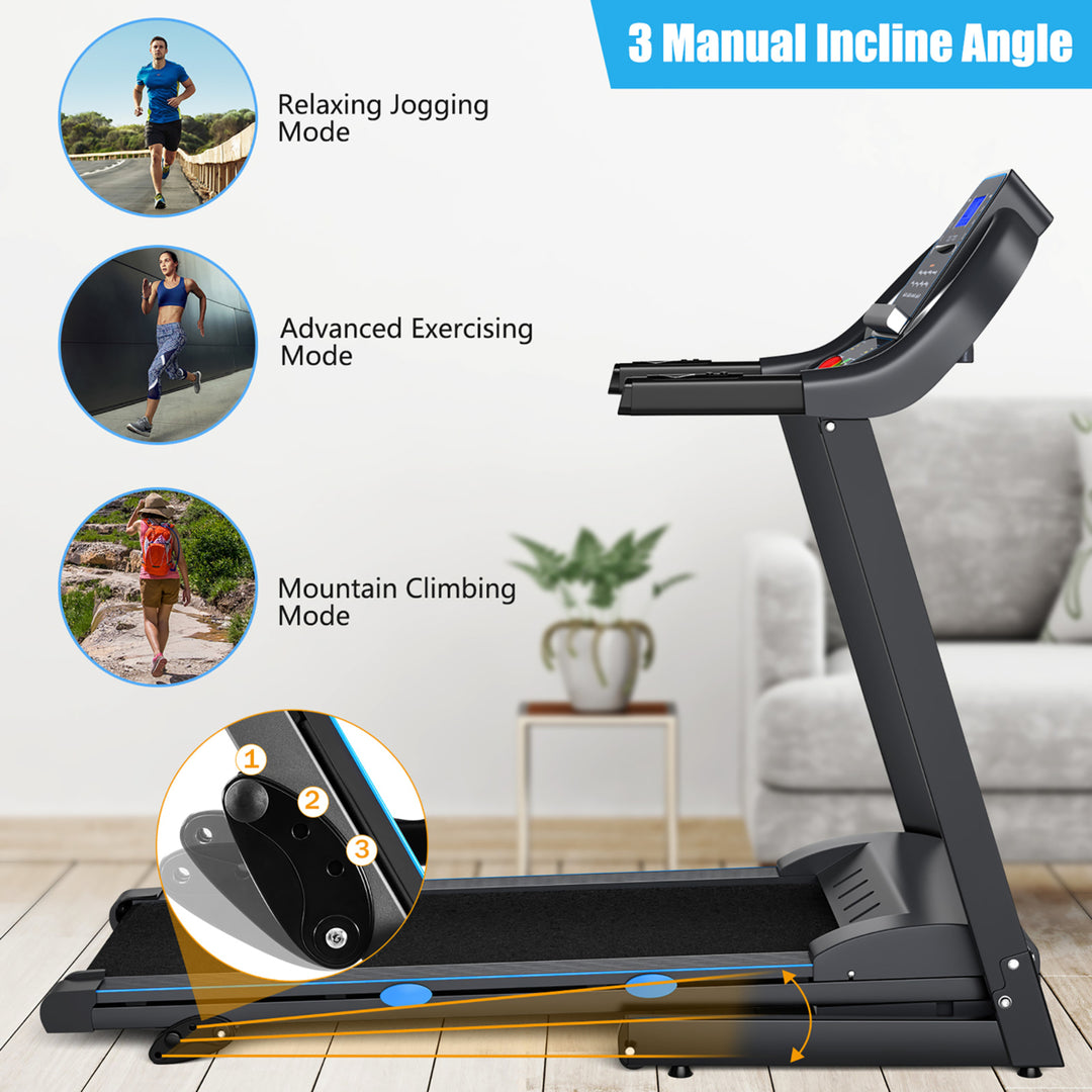 2.25HP Folding Treadmill Electric Motorized Power Running Fitness Machine Image 6