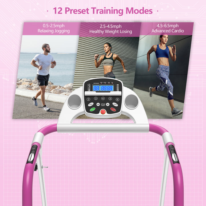 800W Folding Treadmill Electric /Support Motorized Power Running Fitness Machine Image 6