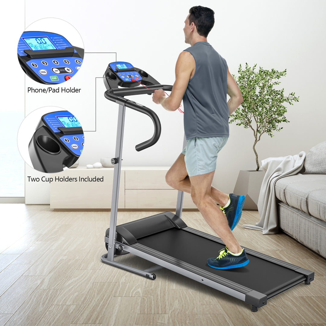 1100W Folding Treadmill Electric Support Motorized Power Running Fitness Machine Image 8