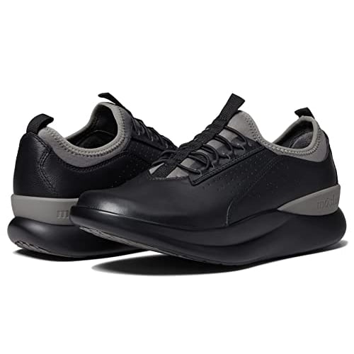 Moshn Womens Tempo Lace Up Sneakers Black Charcoal Dynamic Motion Technology 00121010631 Image 2