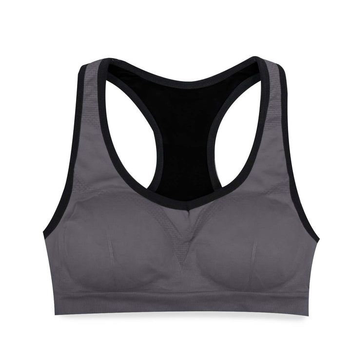 Moisture-Wicking Racerback Sports Bra Women Yoga Workout 4 Colors Nylon Blend Image 1