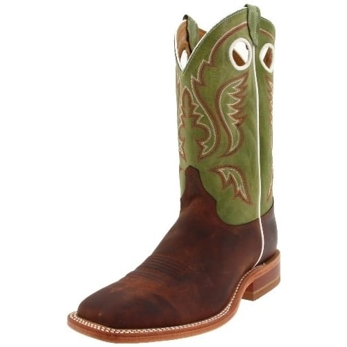 Justin Mens 11" Austin Western Boot Cognac Green Leather J-Flex BR307 COGNAC Image 1