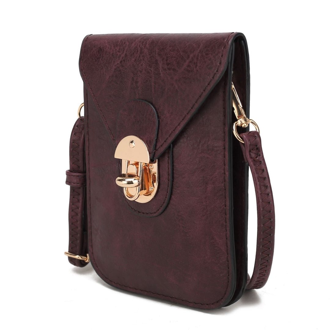 Kianna Multi-Functional Shoulder Bag Vegan Leather Phone Crossbody Handbag by Mia K. Image 2