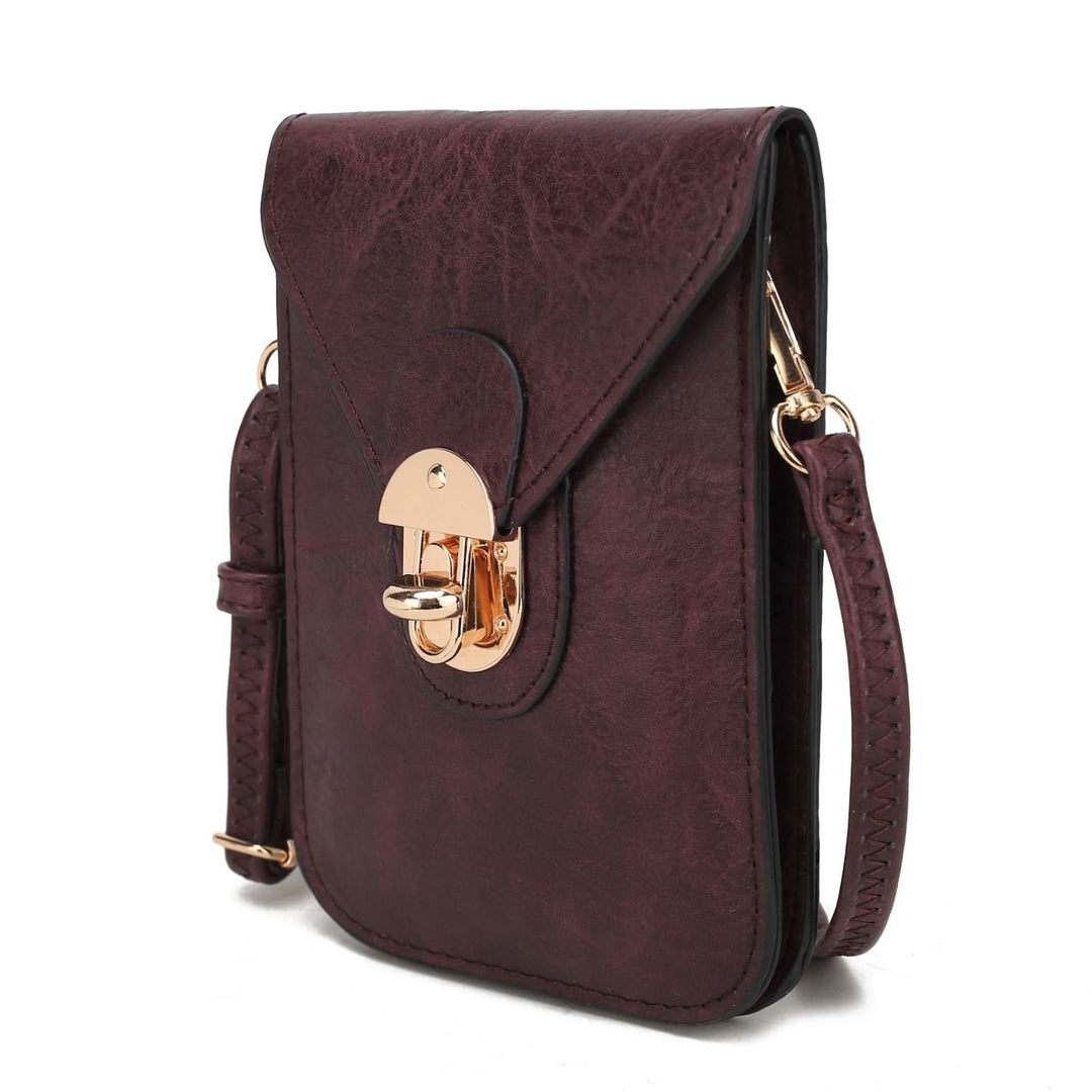 Kianna Multi-Functional Shoulder Bag Vegan Leather Phone Crossbody Handbag by Mia K. Image 1