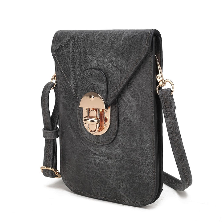 Kianna Multi-Functional Shoulder Bag Vegan Leather Phone Crossbody Handbag by Mia K. Image 4