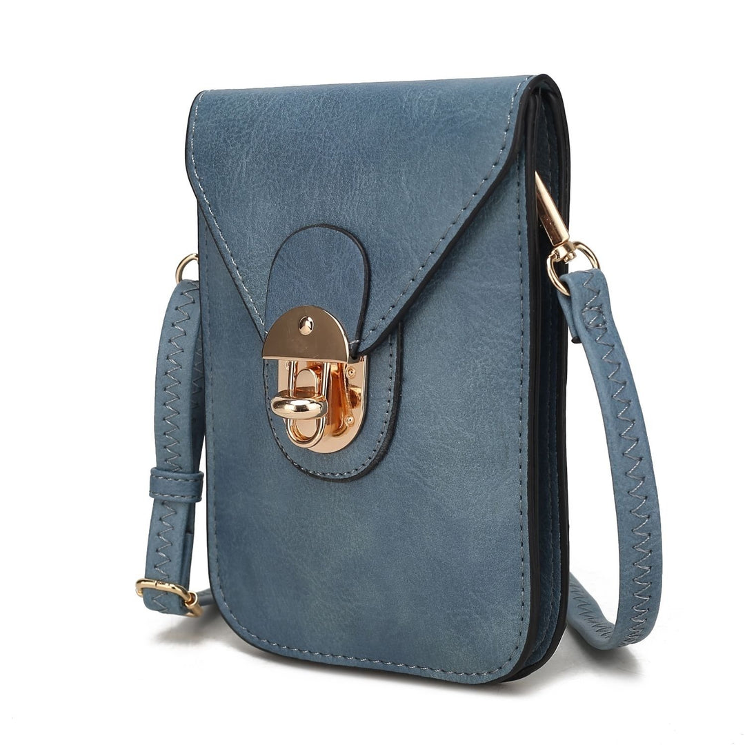 Kianna Multi-Functional Shoulder Bag Vegan Leather Phone Crossbody Handbag by Mia K. Image 6