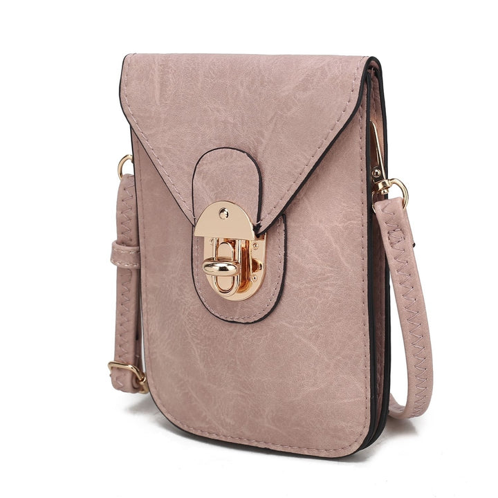 Kianna Multi-Functional Shoulder Bag Vegan Leather Phone Crossbody Handbag by Mia K. Image 11