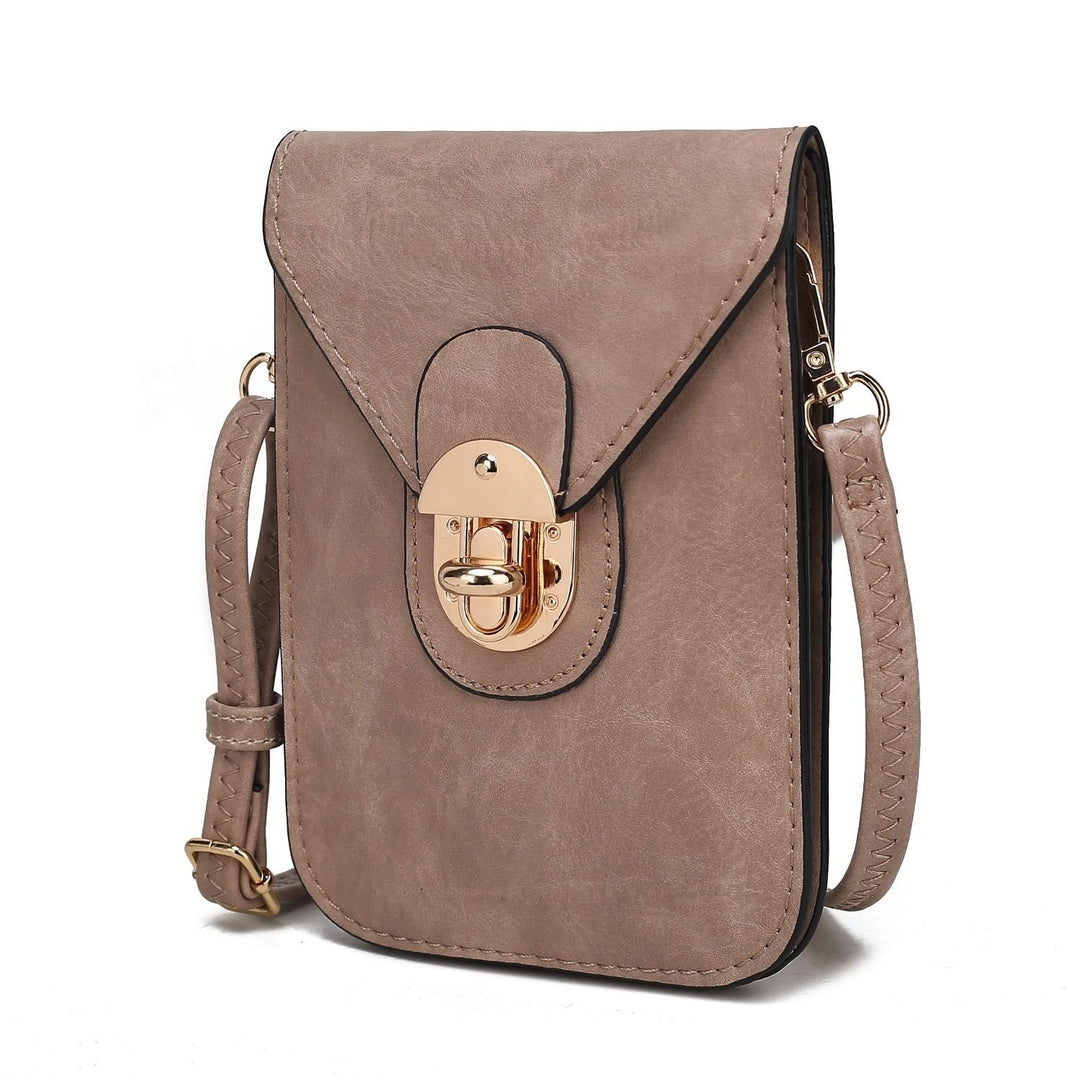 Kianna Multi-Functional Shoulder Bag Vegan Leather Phone Crossbody Handbag by Mia K. Image 1