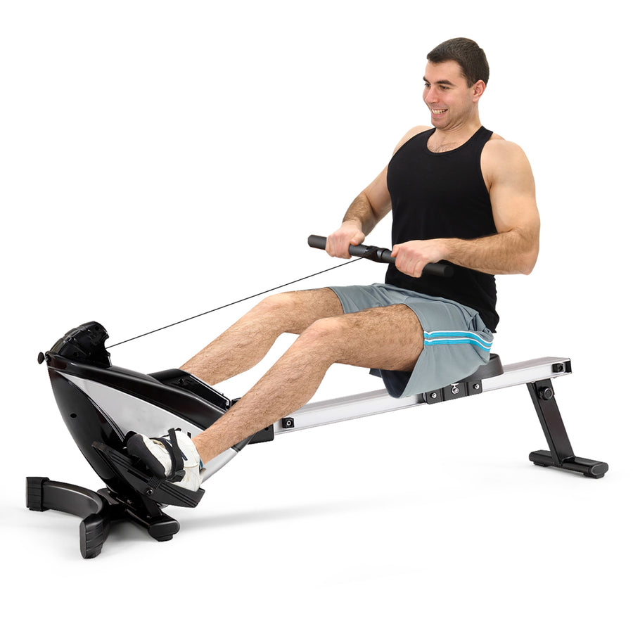 Magnetic Rowing Machine Folding Rower with LCD Display and Adjustable Resistance Exercise Cardio Fitness Equipm Image 1