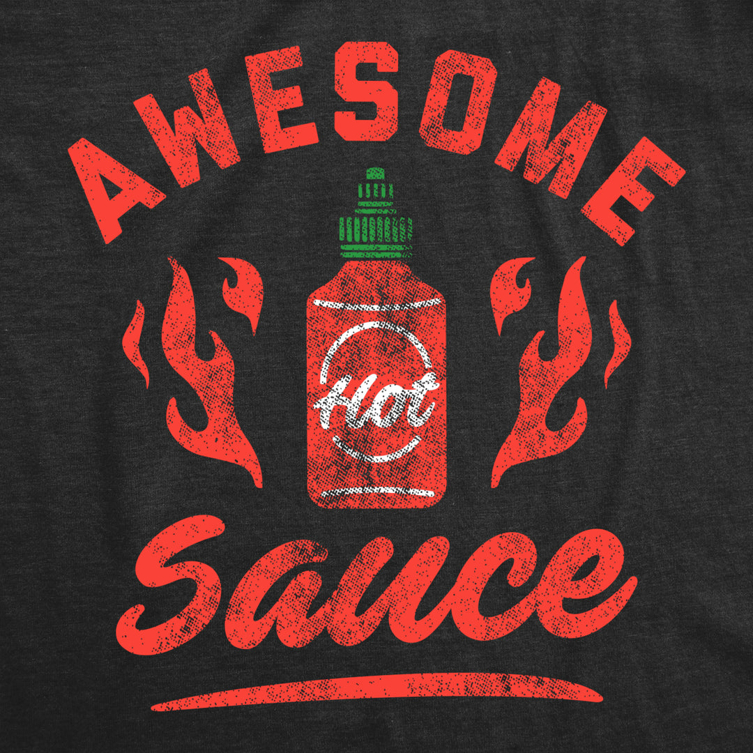 Mens Awesome Sauce T Shirt Funny Saying Cool Nerdy Tee Fun Joke for Foodie Image 2