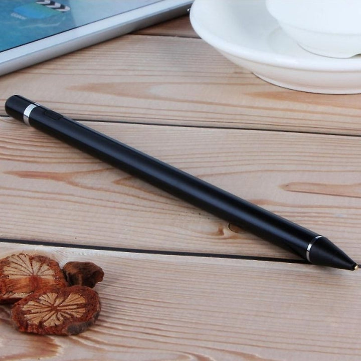 Rechargeable Screen Touch Stylus Pen With Two Caps For Phones And Ipad Image 2