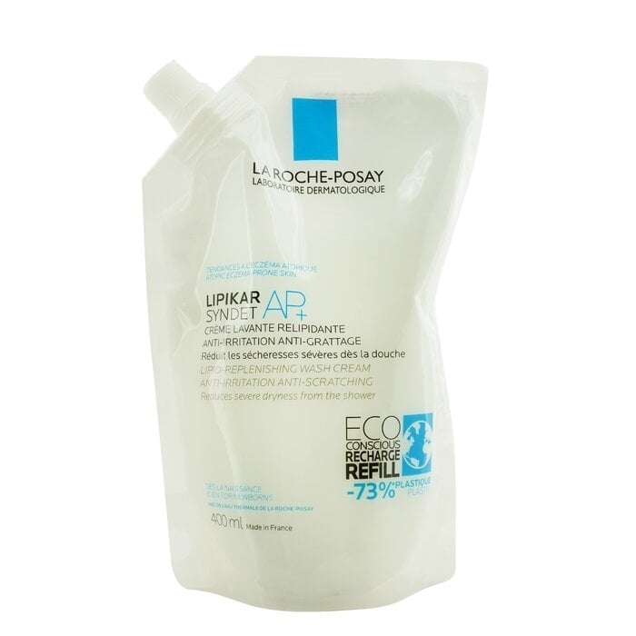 La Roche Posay - Lipikar Syndet AP+ Lipid Replenishing Cream Wash Eco-Refill(400ml/13.3oz) Image 1