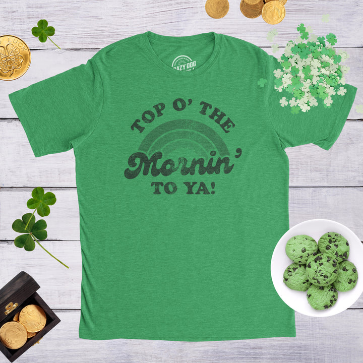 Mens Top O The Morning To Ya T shirt Funny Irish St Patricks Day Saying Tee Image 4