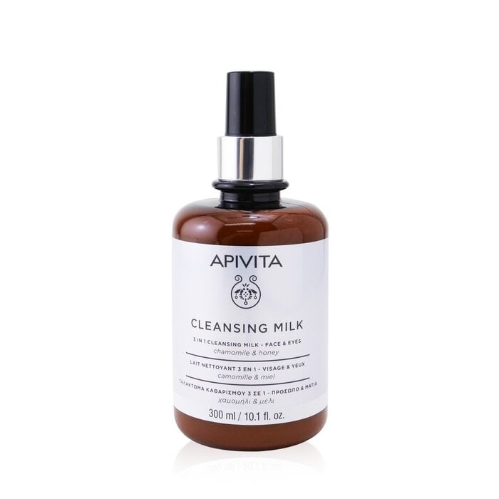 Apivita - 3 In 1 Cleansing Milk For Face and Eyes(300ml/10.1oz) Image 1