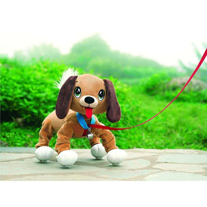 Mighty Mojo Peppy Pets Brown Mutt Walking Dog Toy Interactive No Batteries Required Image 6