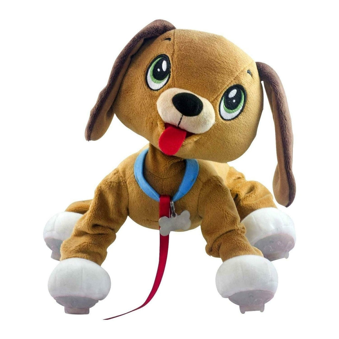 Mighty Mojo Peppy Pets Brown Mutt Walking Dog Toy Interactive No Batteries Required Image 8