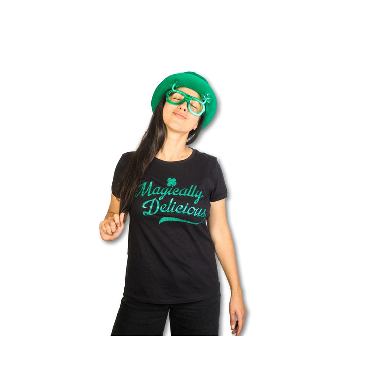 Womens Magically Delicious T Shirt Funny Irish Tee Image 6