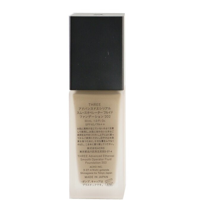 THREE - Advanced Ethereal Smooth Operator Fluid Foundation SPF40 -  202(30ml/1oz) Image 3