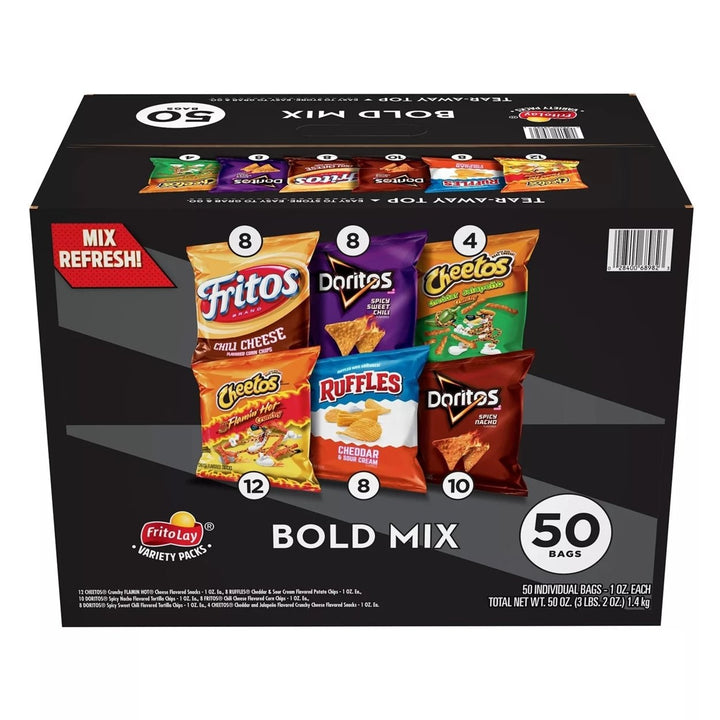 Frito Lay Bold Mix Variety Pack Chips (50 Count) Image 1