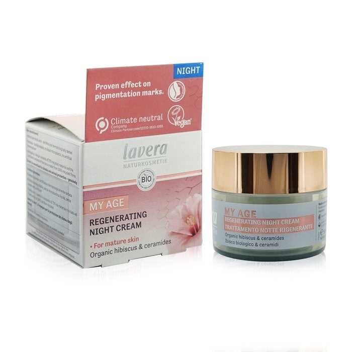 Lavera - My Age Regenerating Night Cream With Organic Hibiscus and Ceramides - For Mature Skin(50ml/1.7oz) Image 2