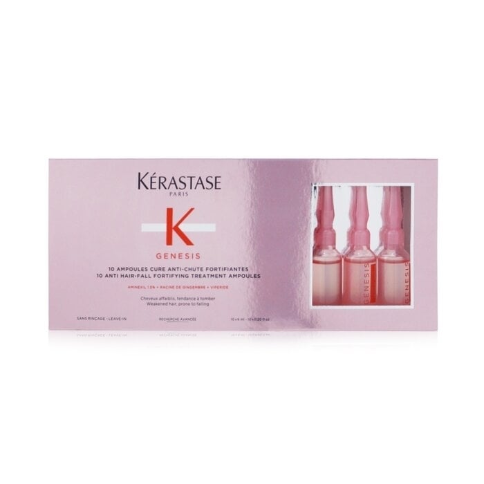 Kerastase - Genesis 10 Anti Hair-Fall Fortifying Treatment Ampoules (Weakened Hair Prone To Falling)(10x 6ml/0.2oz) Image 2