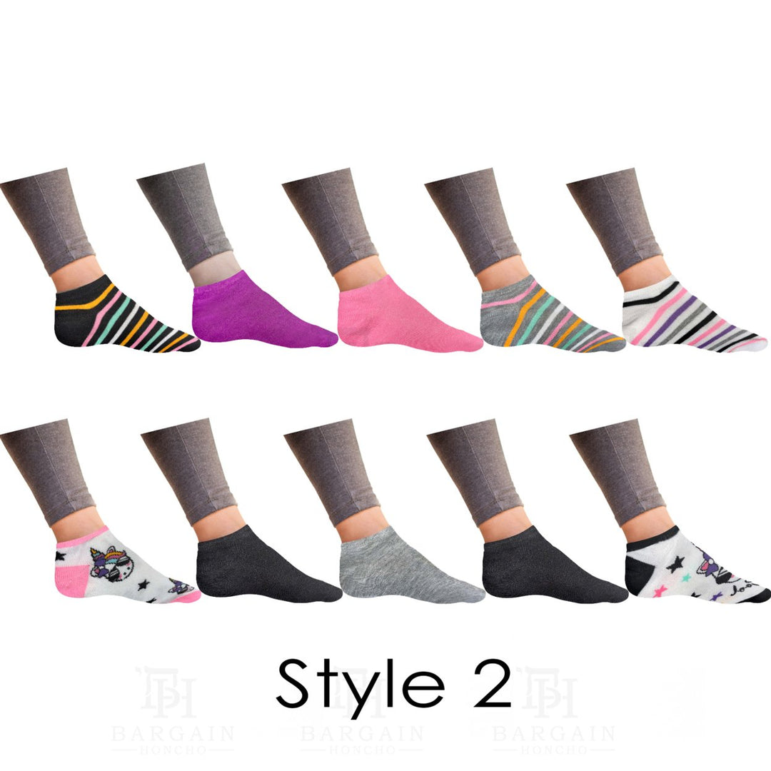 20 Pairs Womens Breathable No Show Low Cut Ankle Socks Colorful Assorted Sizes Image 3