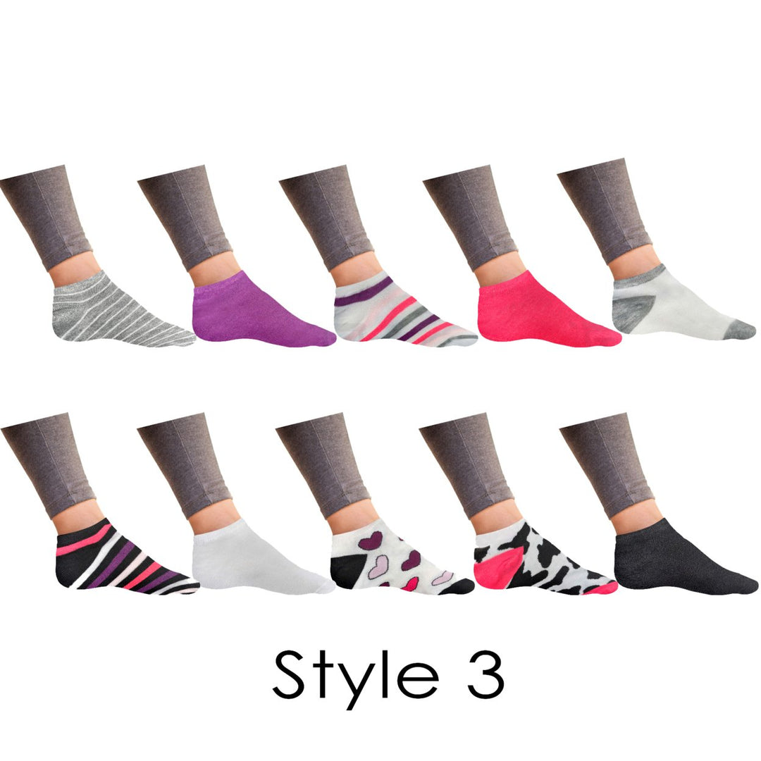 20 Pairs Womens Breathable No Show Low Cut Ankle Socks Colorful Assorted Sizes Image 4