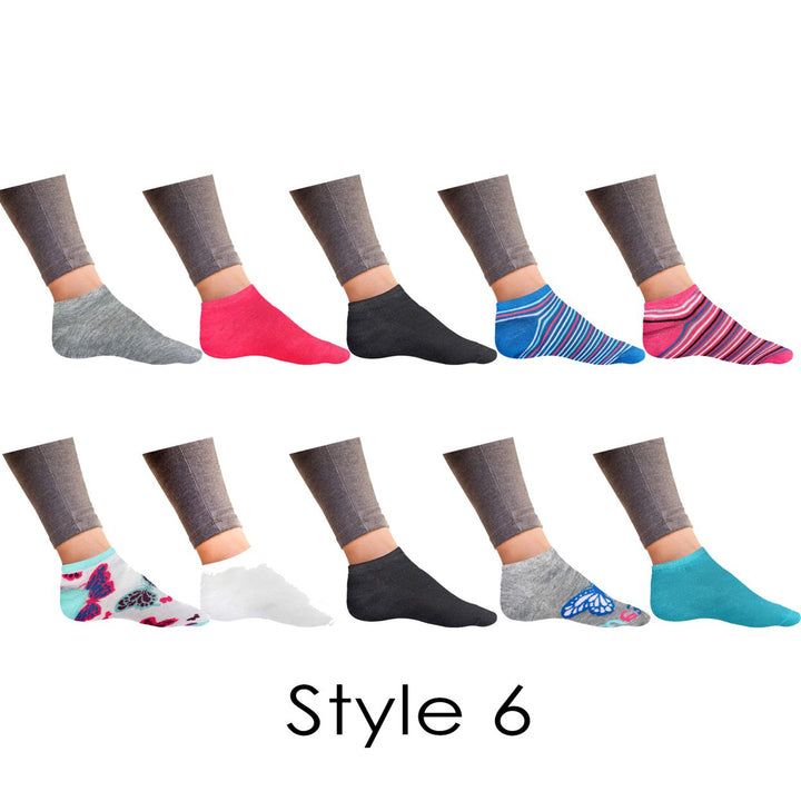 20 Pairs Womens Breathable No Show Low Cut Ankle Socks Colorful Assorted Sizes Image 7